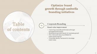 Optimize Brand Growth Through Umbrella Branding Initiatives Branding CD V Colorful Ideas