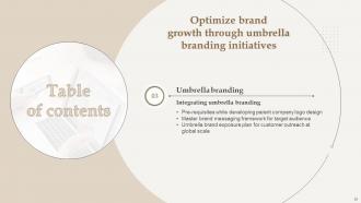Optimize Brand Growth Through Umbrella Branding Initiatives Branding CD V Unique Image