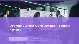 Optimize Business Using Customer Feedback Reviews PPT Mockup AT
