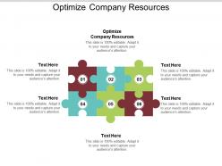 Optimize company resources ppt powerpoint presentation ideas rules cpb