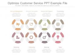 Optimize customer service ppt example file
