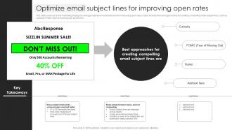 Optimize Email Subject Lines For Improving Open Rates Business Client Capture Guide