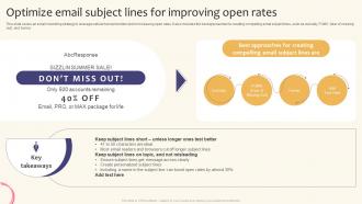 Optimize Email Subject Lines For Improving Open Rates Creating A Successful Marketing Strategy SS V