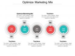 Optimize marketing mix ppt powerpoint presentation file slideshow cpb