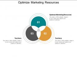 Optimize marketing resources ppt powerpoint presentation inspiration graphics download cpb