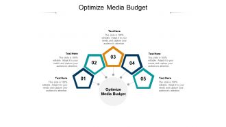 Optimize media budget ppt powerpoint presentation portfolio smartart cpb