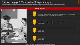 Optimize On Page SEO Include Alt Tags Top 5 Target Marketing Strategies You Need Strategy SS