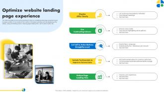 Optimize Website Landing Page Experience Pay Per Click Marketing MKT SS V