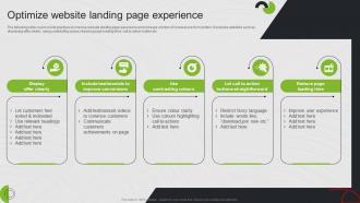Optimize Website Landing Page Experience Search Engine Marketing Ad Campaign