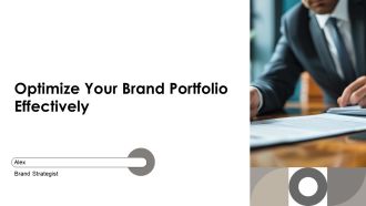Optimize Your Brand Portfolio Effectively PPT Mockup AT