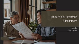Optimize Your Portfolio Assessment PPT Summary AT