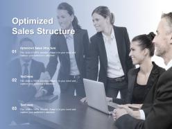 Optimized sales structure ppt powerpoint presentation outline example introduction cpb