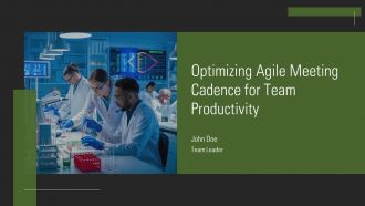 Optimizing Agile Meeting Cadence For Team Productivity PPT Guidelines AT