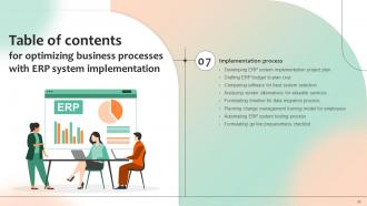 Optimizing Business Processes With ERP System Implementation Powerpoint Presentation Slides Editable Unique