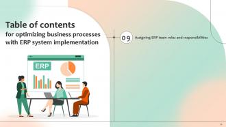 Optimizing Business Processes With ERP System Implementation Powerpoint Presentation Slides Visual Unique
