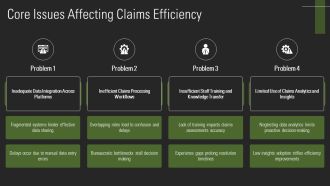 Optimizing Claims Settlement For Efficiency PPT Sample AT Designed Idea