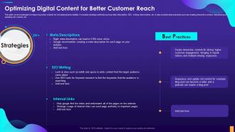 Optimizing Digital Content For Better Customer Reach Digital Consumer Touchpoint Strategy