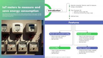 Optimizing Energy Through IoT Smart Meters Deck Powerpoint Presentation Slides IoT CD Informative Best