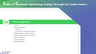 Optimizing Energy Through IoT Smart Meters Deck Powerpoint Presentation Slides IoT CD Colorful Good