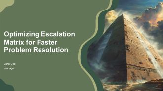 Optimizing Escalation Matrix For Faster Problem Resolution PPT Mockup AT