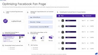 Optimizing Facebook Fan Page Facebook For Business Marketing