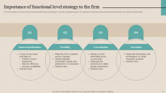Optimizing Functional Level Strategy To Achieve Business Objectives Powerpoint Presentation Slides Strategy CD V Appealing Downloadable