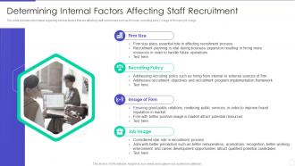 Optimizing Hiring Process Determining Internal Factors Affecting Staff Recruitment