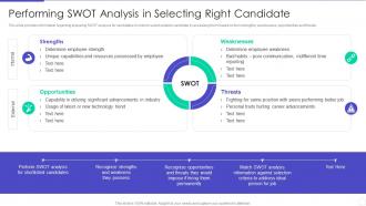 Optimizing Hiring Process Performing Swot Analysis In Selecting Right Candidate