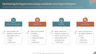 Optimizing Hiring Process Using Candidate Sourcing Techniques