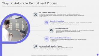 Optimizing Human Resource Workflow Processes Ways To Automate Recruitment Process
