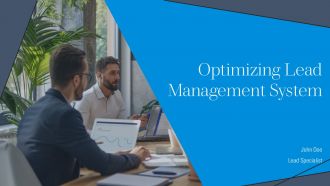 Optimizing Lead Management System PPT Slides AT