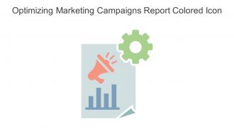 Optimizing Marketing Campaigns Report Colored Icon In Powerpoint Pptx Png And Editable Eps Format