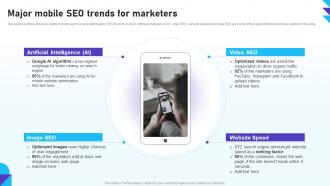 Optimizing Mobile SEO Major Mobile SEO Trends For Marketers Ppt Background
