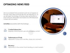 Optimizing news feed recency ppt powerpoint presentation inspiration professional