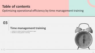 Optimizing Operational Efficiency By Time Management Training DTE CD Best Attractive