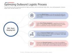 Optimizing outbound logistic process inbound outbound logistics management process ppt slide