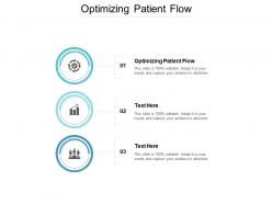 Optimizing patient flow ppt powerpoint presentation portfolio slides cpb