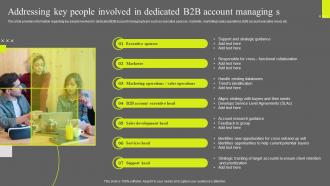Optimizing Sales Enablement Addressing Key People Involved In Dedicated B2B Account Managing Team