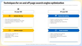 Optimizing Search Engine Content Techniques For On And Off Page Search Engine Strategy SS V