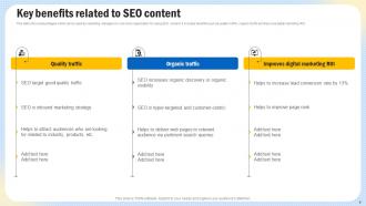 Optimizing Search Engine Content To Enhance Website Performance Strategy CD V Idea Interactive
