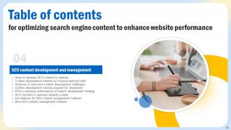 Optimizing Search Engine Content To Enhance Website Performance Strategy CD V Customizable Interactive