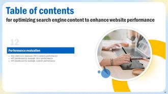Optimizing Search Engine Content To Enhance Website Performance Strategy CD V Colorful Visual