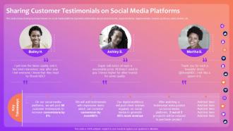Optimizing Social Media Community Sharing Customer Testimonials On Social Media Platforms