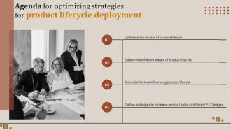 Optimizing Strategies For Product Lifecycle Deployment Powerpoint Presentation Slides Designed Images