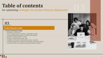 Optimizing Strategies For Product Lifecycle Deployment Powerpoint Presentation Slides Graphical Images
