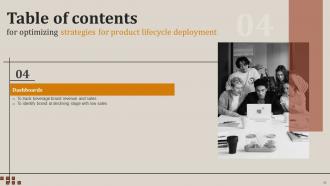 Optimizing Strategies For Product Lifecycle Deployment Powerpoint Presentation Slides Attractive Best