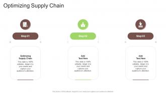 Optimizing Supply Chain In Powerpoint And Google Slides Cpb