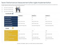 Optimizing tasks and enhancing measurement after agile implementation ppts values