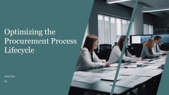 Optimizing The Procurement Process Lifecycle PPT Slides AT