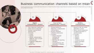 Optimizing Upward Communication Techniques Business Communication Channels Based